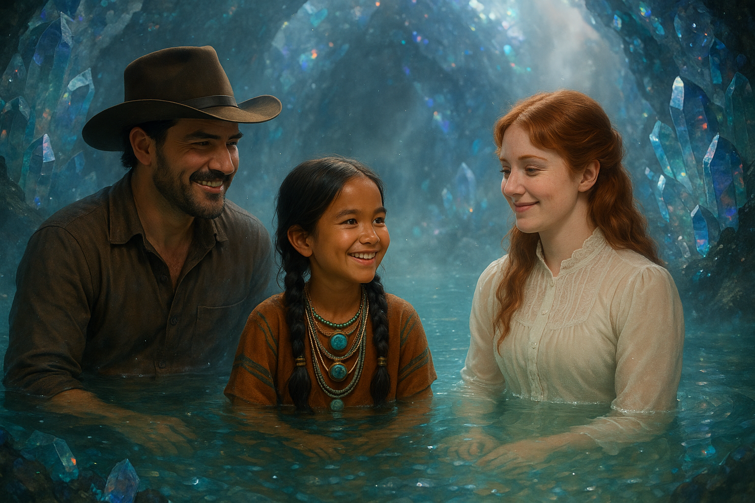 Chapitre 2 : Une géode entre deux mondes Scène 2 - Le bain purificateur dans la source thermale